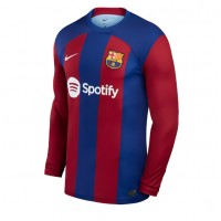 Barcelona Domáci futbalový dres 2023-24 Dlhy Rukáv
